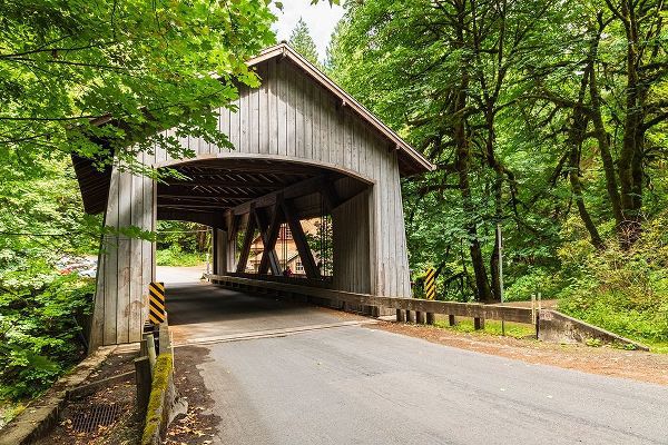 Washington State-Woodland Covered bridge over Cedar Creek near Vancouver-Washington